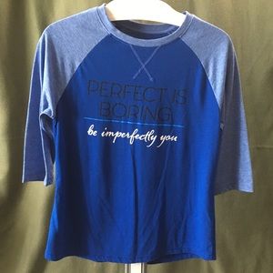 Blue Athletic Works tshirt. Size M (8-10)